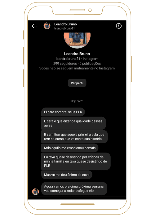 Eu iria desistir, mas você me deu ânimo de novo!